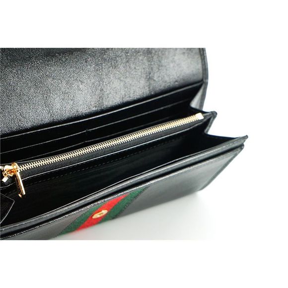 Gucci Black Leather Rajah Women's Wallet - Picture 4 of 6